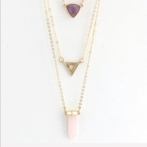 New Boho Chic Multilayers Necklace- natural stones - Picture 3 of 3